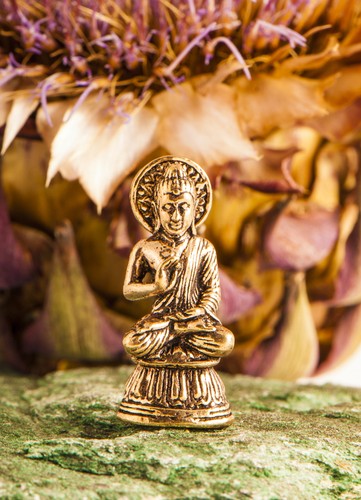 Segnender buddha messing - buddha, 3,2