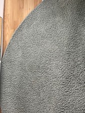 Ådum; runder Ikea Teppich; 195cm; grau-türkise;