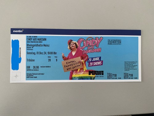 Ticket cindy aus marzahn - ticket,