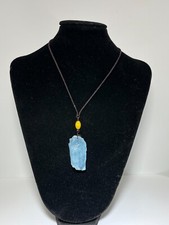 Aquamarin Rohstein Anhänger