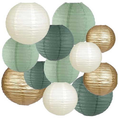 Papier laternen set stück - set, 12