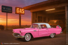 1:18 Revell - 1958 Ford Thunderbird Cabrio Pink - Ersatzteile - Spare Parts