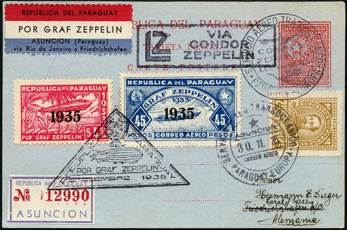 Zeppelin 1935 paraguay - 1935,