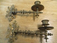 2 schöne alte Klavierleuchter