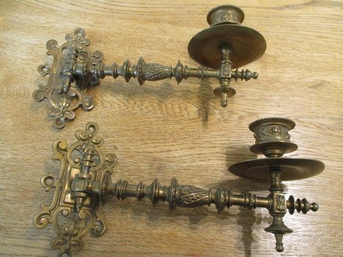 Schöne alte klavierleuchter - 2,
