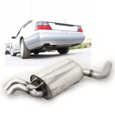 FOX Sportauspuff Mercedes E-Klasse W124 A124 Cabrio E320 2x55mm Dieseloptik