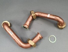 Viessmann 2x Kupferrohre 28 mm Verschraubung zu Rücklauftemperaturanhebung DN32