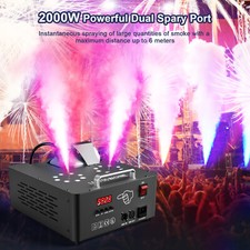 2000W DMX Dual Nebelmaschine RGB Bühnenlicht 16 LED Rauch vertikal Upspray Party