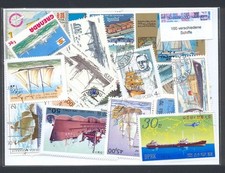 100 verschiedene Briefmarken Schiffe , Segelschiffe , Dampfer , Boote