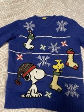 Snoopy Strickpullover Blau