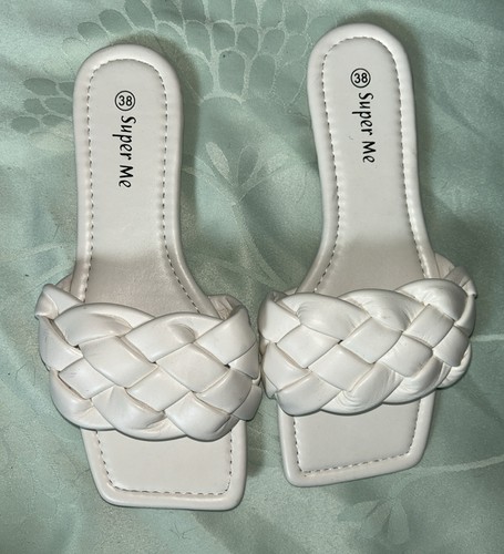 Damen geflochtene sandalen - geflochtene,