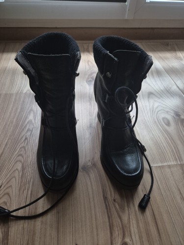 Schwarze lederstiefel marc - schwarze,