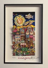 Charles Fazzino original 3D "EROTICALLY YOURS, handsigniert, gerahmt, vergriffen