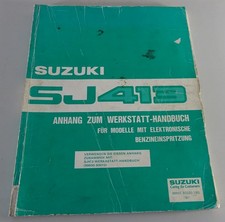 Werkstatthandbuch Anhang | Suzuki SJ 413 mit Elektronischer Benzineinspritzung