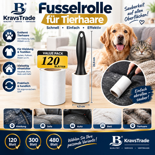 Fusselrolle tierhaare hunde - fusselrolle,
