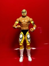 2011 Mattel WWE Rey Mysterio Wrestling Figure 6" Yellow Luchador