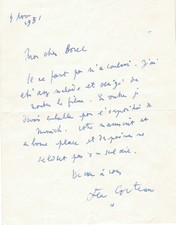 Jean COCTEAU - Signierter