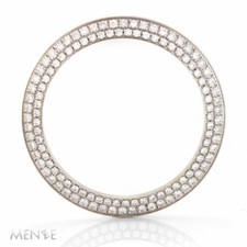 Aftermarket Brillant-Lünette für Rolex Daytona made by Menze Weißgold (20031)