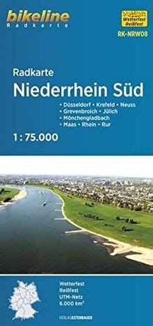 Radkarte niederrhein süd - radkarte,
