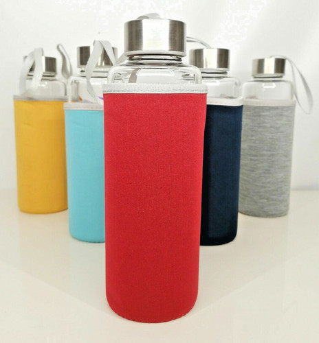 Glasflasche mit schutzhülle - glasflasche,
