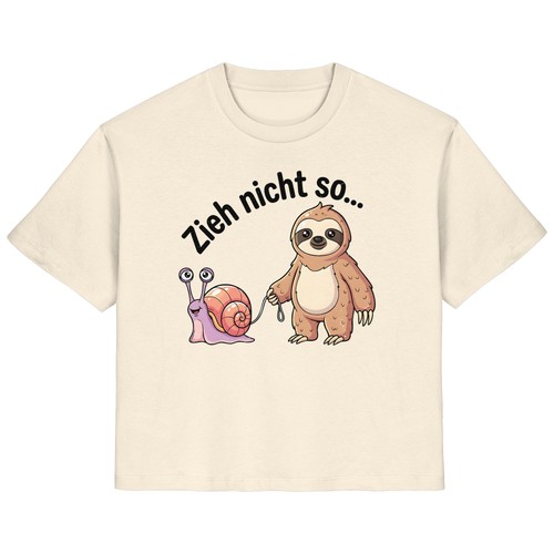Shirt faultier und - und, schnecke