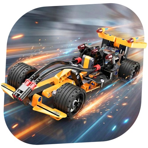 Formel auto aus - aus, bausteinen