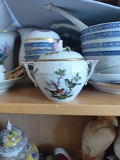 HEREND Hungary Rothschild - edle Zuckerdose mit Deckel 665/RO