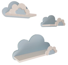 Wolken Wandregal 3er Set