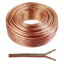 50m Lautsprecherkabel 2x 4mm² Transparent Audiokabel Boxenkabel