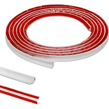 PVC Abschlussleiste, selbstklebend, 2,5M, Weiß, Fliesen, Küche, Wand, Ecken