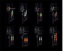 DEGA Brandungssystem mit Leiter Surf-Rig Brandungsvorfach Plattfisch Flunder
