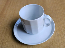Set Rosenthal Polygon weiß Kaffeetasse + Untertasse, kein Hotelgeschirr, TOP