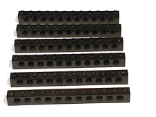 LEGO 6 x Technic Lochbalken #3895 1x12 11 Löcher Schwarz
