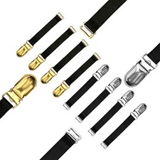 Kurzer Ersatz großer starker Metallclip Hosenträger Gürtel Dessous Riemen