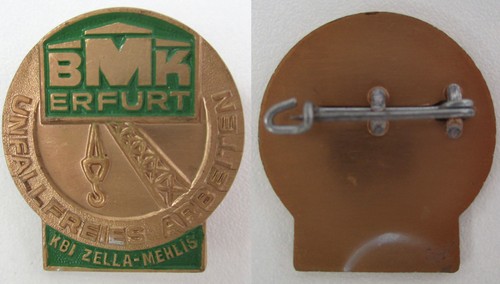 Ddr abzeichen bmk erfurt - abzeichen,