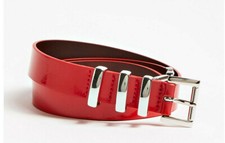 GUESS DAMEN LEDERGÜRTEL GLANZ