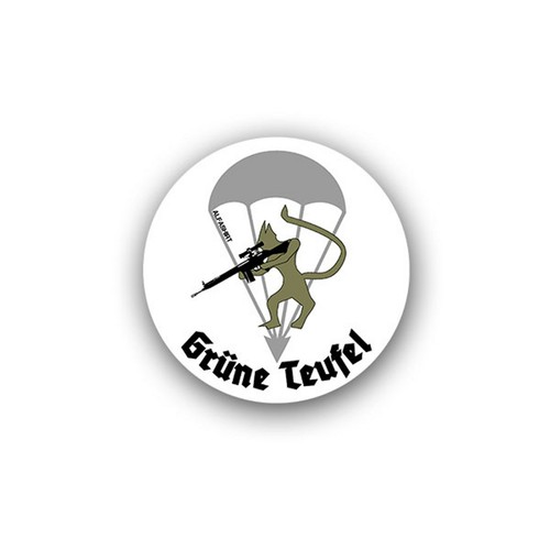Grüne teufel fallschirmjäger - teufel,