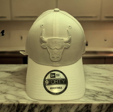 NEU New Era 9Forty Chicago Bulls Cap Weiß Weiss White Verstellbar 