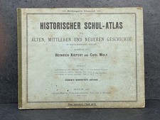 Historischer Schul-Atlas von 1897, Kiepert & Wolf, 29,5 x 24 (X 1180)