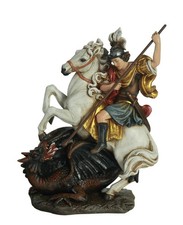 Statue von sankt georg - von, und