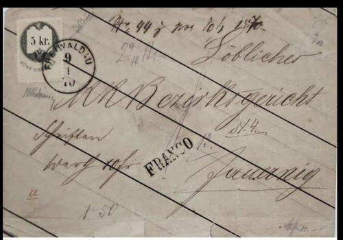 1870 kreuzer stempelmarke - kreuzer,