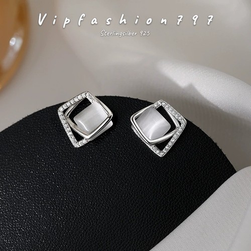 Quadrat ohrringe 925 sterling - quadrat,