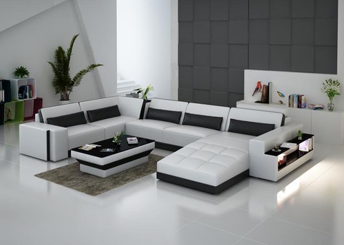 Ledersofa mit usb couch - mit, usb,couch