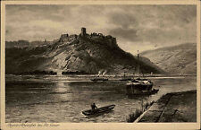 Sankt Goar ~1920/30 Burgruine Rheinfels Burg Ruine Gemälde v. Astudin ungelaufen