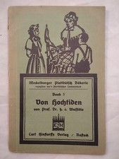 Von Hochtiden. Wossidlo: