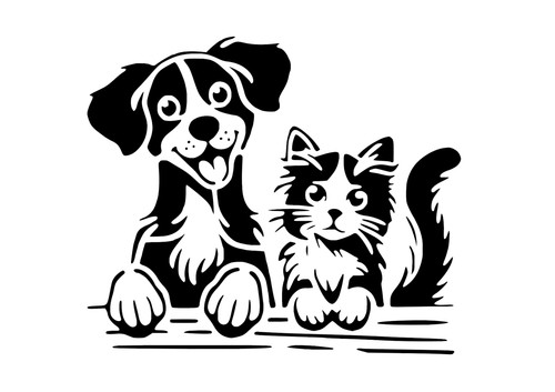 Schablone hhund und - schablone, "