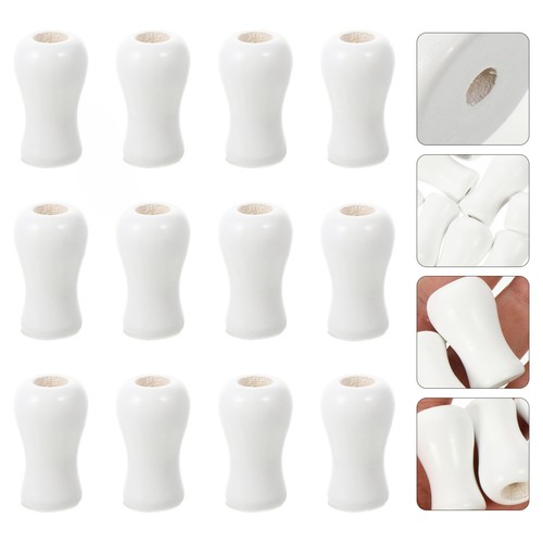 12pcs chic white wood cord - 12pcs,