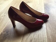 Gabor Damenschuhe Pumps, Gr. 3, kirschrot, lack