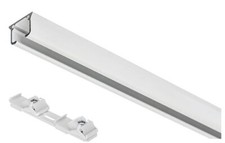 1-2 läufig Gardinenstange Innenschiene Decke weiße Schiene Aluminium Vorhang