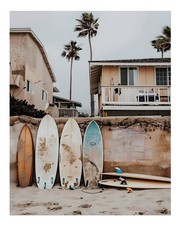 Coastal Surfboards Wandbild